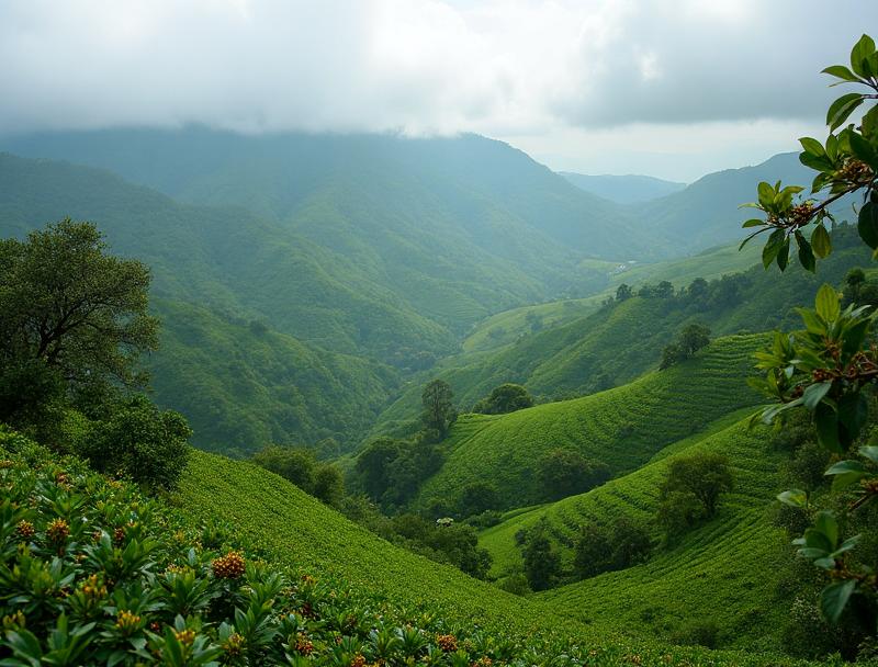 Bag of fresh roasted Ethiopian Sidamo Arabica coffee beans - Premium single-origin specialty coffee