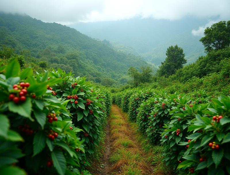 Bag of fresh roasted Ethiopian Yirgacheffe Arabica coffee beans - Premium single-origin specialty coffee